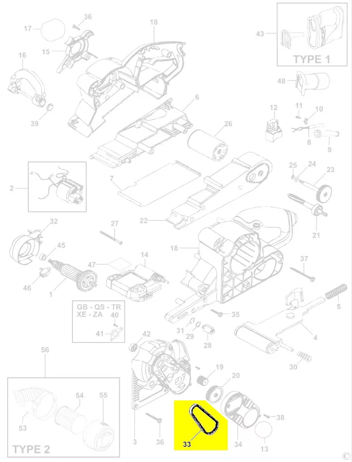 Courroie réf. 587263-00 Black + Decker